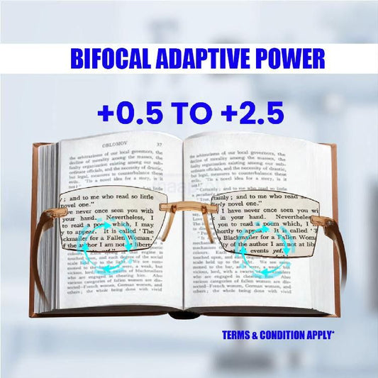 Bifocal Adaptive Power Reading Glasses - Buy 1 Get 2 FREE