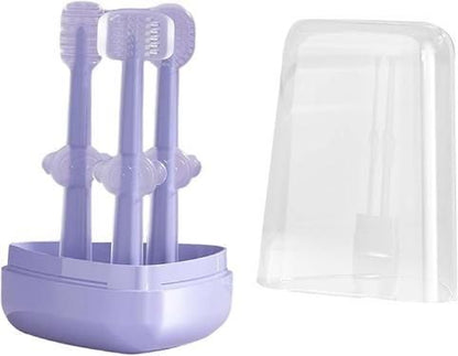 3 Steps Silicone Baby Toothbrush Set of 3 Assorted (Pack of 1)