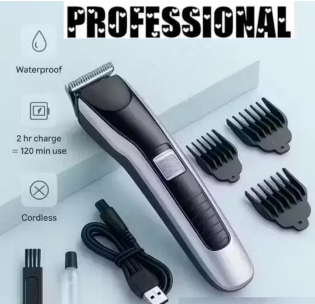 TRIMMER AT538 Electric Hair and beard trimmer for men Shaver Rechargeable Hair Machine adjustable for men Beard Hair Trimmer, Bal Katne Wala Machine, beard trimmer for men with 4 combs, Lubricant Oil, Cleaning Brush(Blue)[ KI BAAL KAATNE KI MACHINE